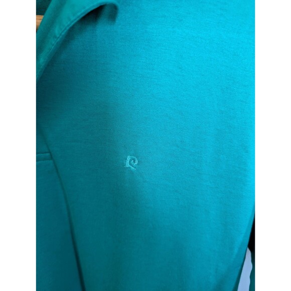 Vintage Pierre Cardin Polo Shirt: Teal Shirt Mens Size Large - Picture 9 of 10